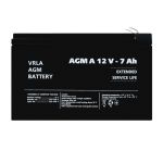 Аккумулятор свинцово-кислотный AGM LP LogicPower А 12V - 7Ah для сигнализации