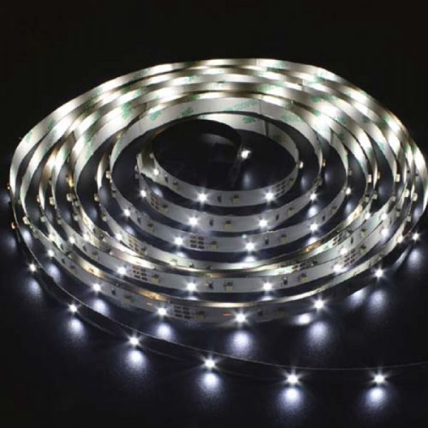 Світлодіодна стрічка 5м 12V SMD2835 120 на метр IP65 Feron SANAN LS613 герметична білий