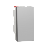 Переключатель 1-клавишный схема 6, 10А, 1 модуль Schneider Electric Unica New алюминий