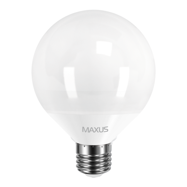 Світлодіодна LED лампа (куля) MAXUS G95 12W 4100K яскраве світло 220V E27 (1-LED-902)