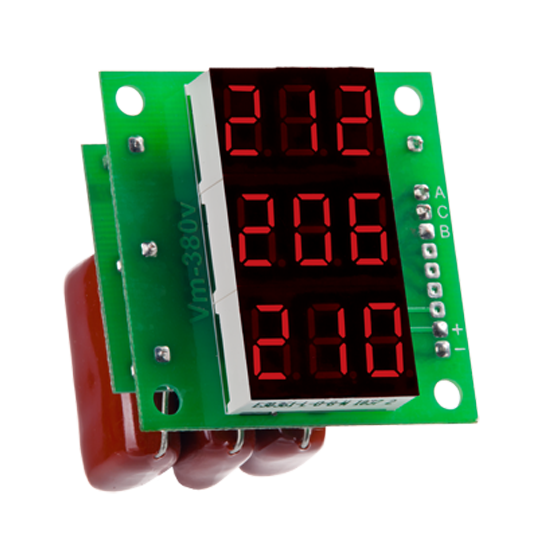 Вольтметр DigiTOP ВM-14 (3x220V) в трифазній мережі