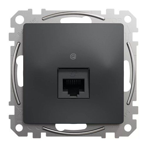 Розетка RJ45 категорія 5 UTP Чорний Sedna Design Schneider Electric SDD114451