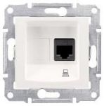 Розетка компьютерная RJ45, кат.5е, STP экран. cлоновая кость Sedna Schneider Electric SDN4500123
