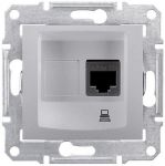 Розетка компьютерная RJ45, кат.5е, STP экран, алюминий Sedna Schneider Electric SDN4500160