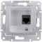 Розетка компьютерная RJ45, кат.5е, STP экран, алюминий Sedna Schneider Electric SDN4500160