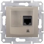 Розетка компьютерная RJ45, кат.5е, STP экран титан Sedna Schneider Electric SDN4500168