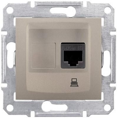 Розетка комп. RJ45, кат.5е, STP, титан Sedna Schneider Electric SDN4500168