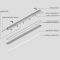 Светильник линейный Led Rayfor WL05 1500мм 60W 9600Lm 3CCT IP66 Philips 5р транзитный