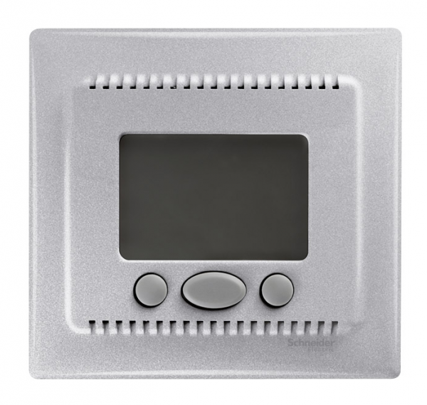 Термостат з функцией Комфорт, алюминий Sedna Schneider Electric SDN6000260