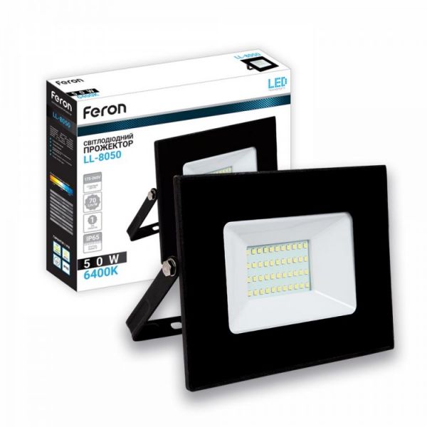 Світлодіодний прожектор Feron LL-8050 50W 6400K IP65