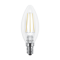 Светодиодная LED лампа MAXUS свечка (филамент) C37 4W яркий свет E14 (1-LED-538)