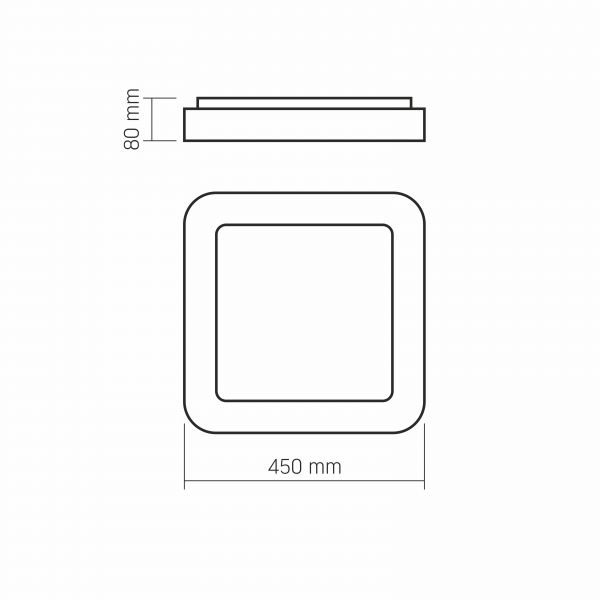 LED светильник VIDEX EDGE-SC-72W-WHITE (VLE-ESC-72W)
