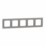 Рамка 5-постова Матовий алюміній Sedna Elements Schneider Electric SDD370805