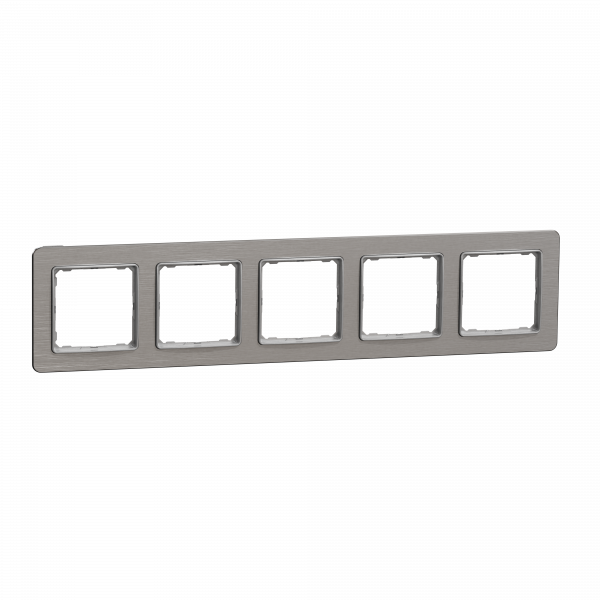 Рамка 5-постова Матовий алюміній Sedna Elements Schneider Electric SDD370805