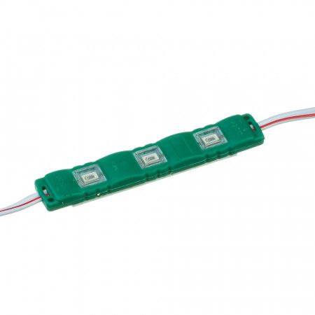 Светодиодный модуль 12V SMD5730 1Вт 3 диода IP65 Standart зеленый