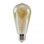 Лампа светодиодная 4W E27 2700K янтарная Velmax V-Filament-Amber-St64-Петля