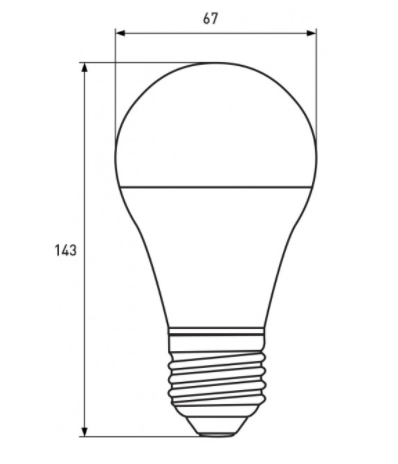 Лампа LED 8.5W 806lm 4000K Е27 CLA75 OSRAM