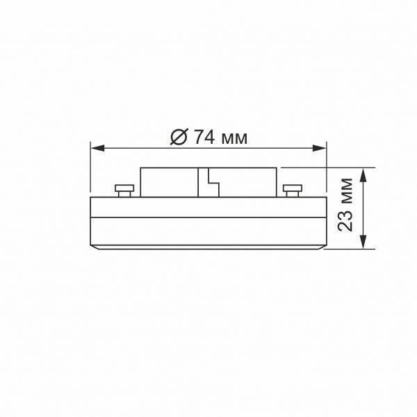 Лампа LED  VIDEX GX53 8W 4100K 220V