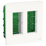 NU172418 Блок unica system+ прихована вставка 2х4 білий