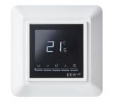 Терморегулятор DEVI программируемый 5-45 ° C датчик ° t воздуха и пола DEVIreg Opti белый 140F1055