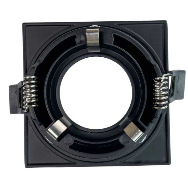Світильник точковий вбудований Violux Palermo-S 35W GU10 220V IP20 квадрат чорний