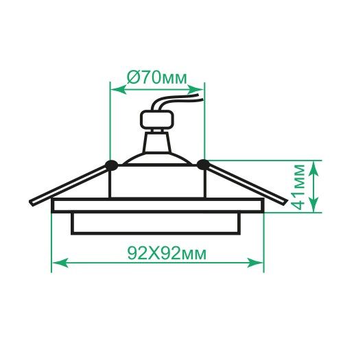 Встроенный светильник Ardero DL2801 G5.3 белый
