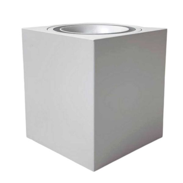 Світильник точковий накладний Violux Manhattan-L GU10 max 35W 220V IP20 квадрат білий
