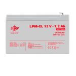 Аккумулятор гелевый  LP LogicPower LPM-GL 12V - 7.2Ah
