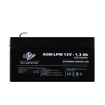 Аккумулятор свинцово-кислотный AGM LP LogicPower LPM 12V - 1.3Ah