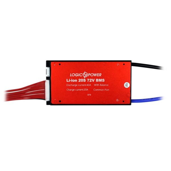 Плата BMS LP LogicPower Li-ion 72V 20S Dis 40A Ch 20A