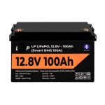 Акумулятор LiFePO4 LP LogicPower 12V-12,8V - 100Ah 1280Wh Smart BMS 100А з BT пластик