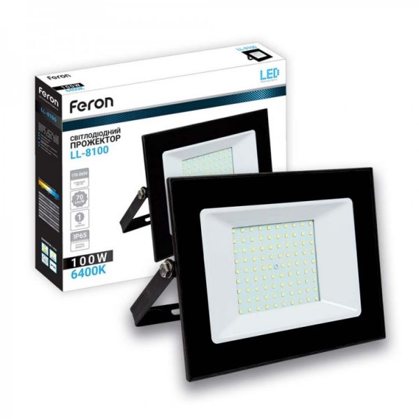 Светодиодный прожектор Feron LL-8100 100W 6400K IP65