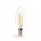 Лампа светодиодная свеча 6W E14 2700K filament Feron LB-158 C37