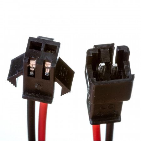Комплект для ленты провод 2pin мама + папа черный
