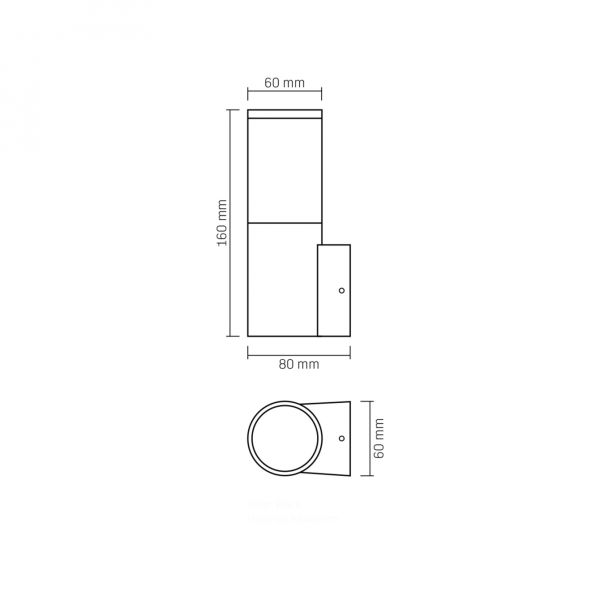 LED Світильник архітектурний AR091B IP54 VIDEX GU10