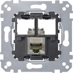 Механизм розетки 1хRJ45 5 категория STP Merten MTN4575-0011