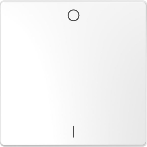 Клавиша 1-я с символом O I Merten D-Life MTN3301-6035 Белый лотос