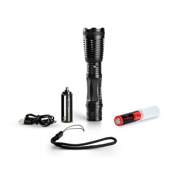 Портативный светодиодный фонарик TITANUM TLF-T12 350Lm 5000K Black