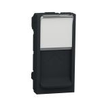 NU941054 RJ45 накладка 1 модуль антрацит Schneider Electric Unica New