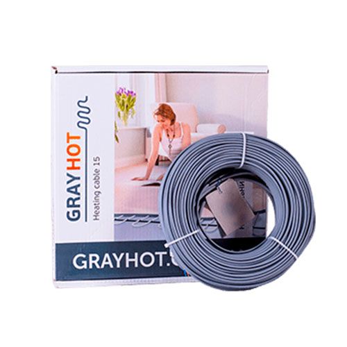 Тепла підлога GrayHot нагрівальний кабель двожильний 9м 1,1м² 141Вт 0919002