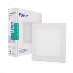 Світлодіодний світильник Feron AL511-1 20W квадрат 1200Lm 4000K 220*13.5mm