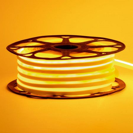Светодиодный неон 12V 6х12mm SMD2835 120LED IP65 желтый