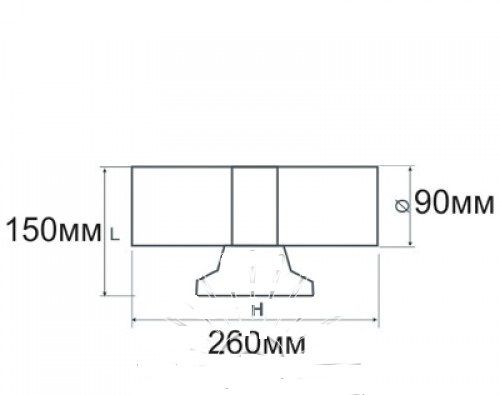 Підсвітка для стіни біла LED Lemanso 2хE27 - G45/A60 IP65 LM1106