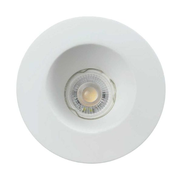 Світильник точковий вбудований Violux Dolomit-R GU10 max 35W коло гіпс IP20 білий