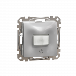 Датчик руху із вимикачем 10 A Алюміній Sedna Design Schneider Electric SDD113504