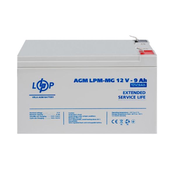 Аккумулятор мультигелевый AGM LP LogicPower LPM-MG 12V - 9Ah