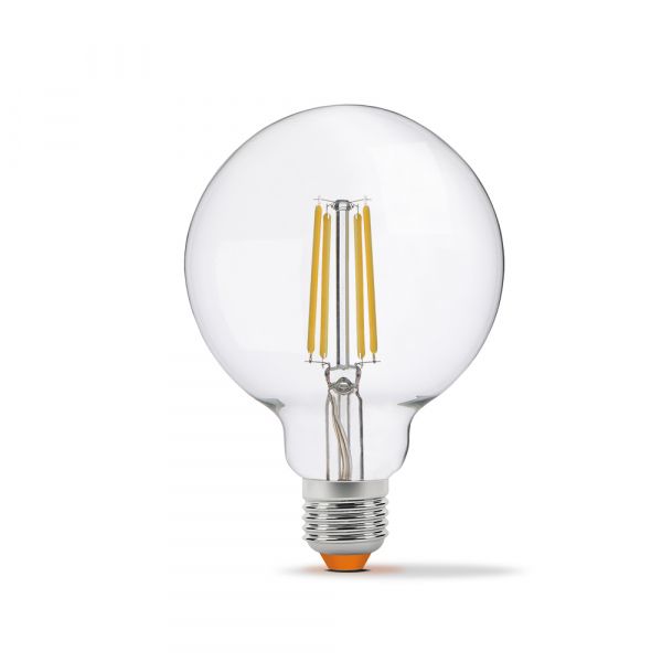 LED лампа VIDEX Filament G95FD 7W E27 4100K диммерная