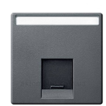 Накладка для компьютерной розетки Merten MTN465814 Антрацит