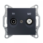 Розетка TV-SAT конечная, графит Sedna Schneider Electric SDN3401670