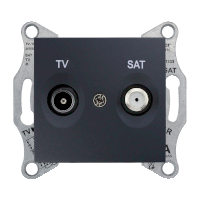 Розетка TV-SAT конечная, графит Sedna Schneider Electric SDN3401670